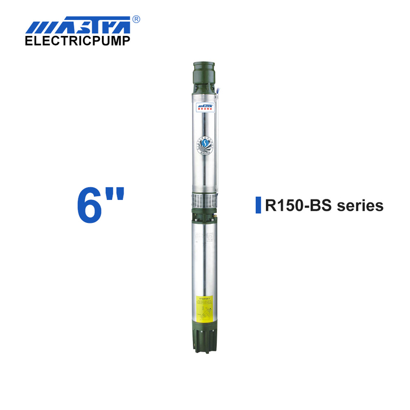 Bomba submersível Mastra de 6 polegadas - bombas solares de poço da série R150-BS