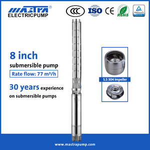 MASTRA 8 polegadas de aço inoxidável completo Melhores bombas submersíveis de poço 8sp China Fabricante de bomba submersível