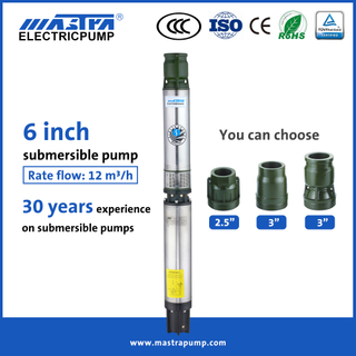 MASTRA 6 polegadas 600 Gph Submersível Bomba R150-BS Bomba de água de irrigação submerica