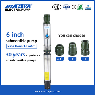 Fornecedores de bomba de água de poço submersível Mastra 6 polegadas bomba submersível R150-CS lorentz
