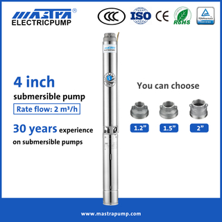 MASTRA 4 polegadas Submersible Pump Walmart R95-S-ST2 Submersible Well Pumps for Sale