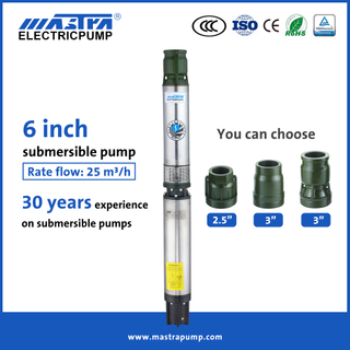 Fabricantes de bombas de poço submersíveis Mastra 6 polegadas R150-FS AC bomba de água submersível solar