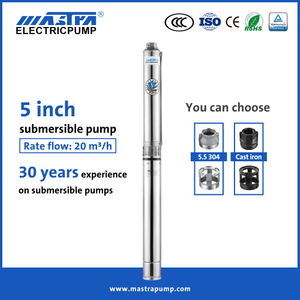 MASTRA 5 polegadas de aço inoxidável Sistema de bombeamento solar R125 Bomba submersível 4hp