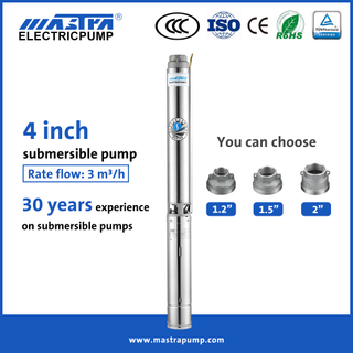 MASTRA 4 polegadas 3in Submersible Well Pump R95-ST3 2400 GPH Submersible Pump