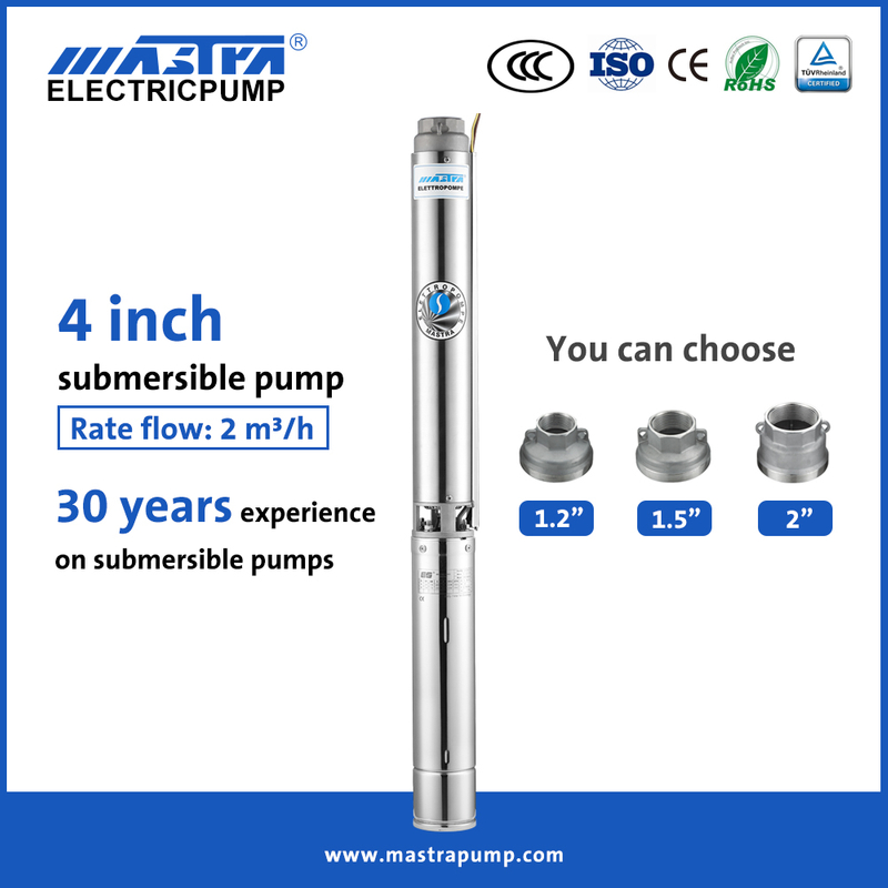 Bomba de poço submersível Mastra 4 polegadas 1 2 hp 230v bomba de transferência submersível R95-ST