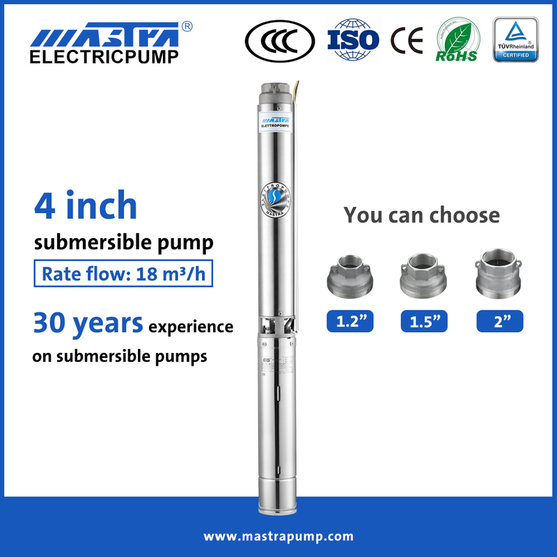 Fabricantes de bomba de água automática Mastra 4 polegadas bomba de irrigação submersível R95-ST