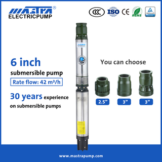 Fornecedores de bombas submersíveis Mastra 6 polegadas R150-GS 380V Bomba de água submersível