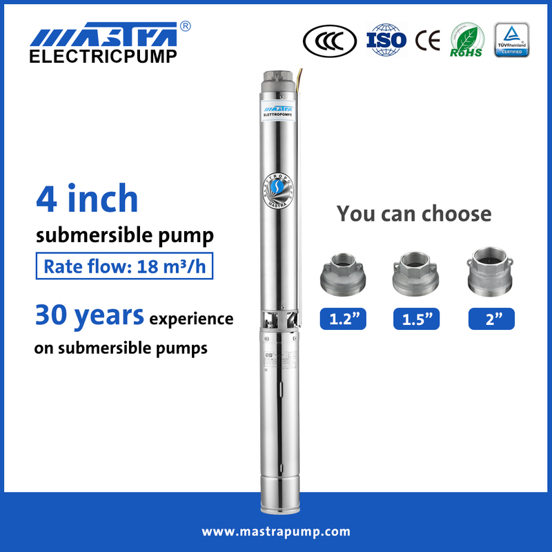 Bomba de água submersível elétrica de poço profundo Mastra 4 polegadas ac bomba de água submersível elétrica R95-ST