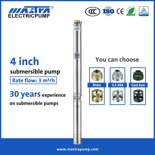 MASTRA 4 polegadas 3 hp Submersível Ponto de poço R95-DT KSB Submersible Bombat Catalog India