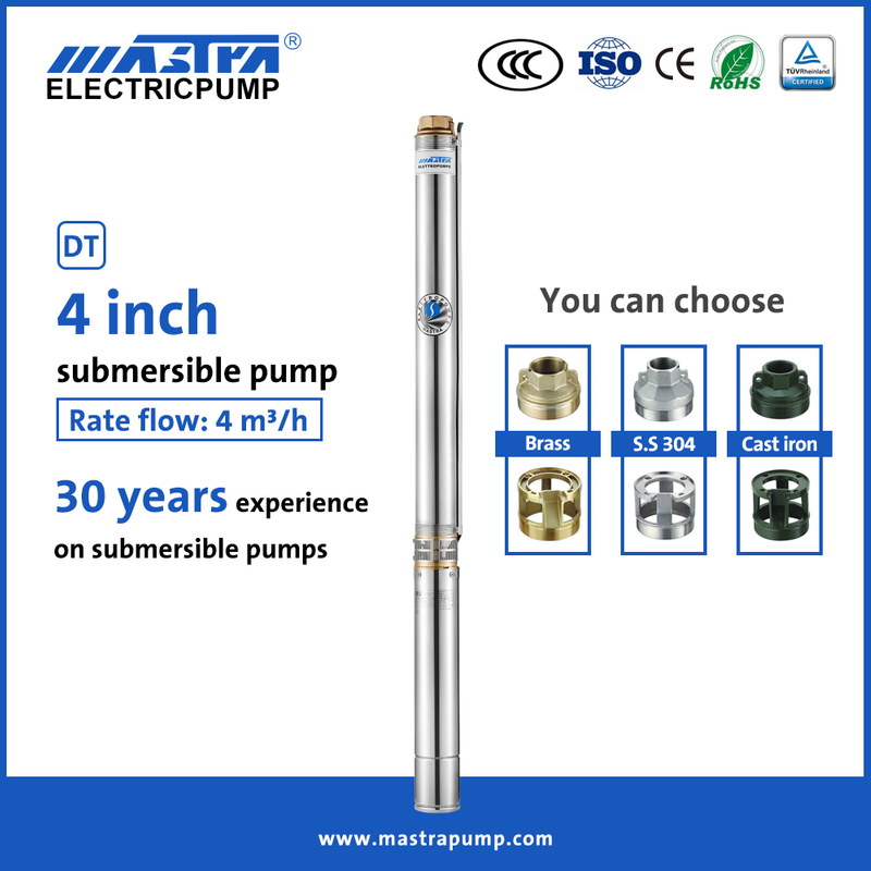 Bomba de água submersível industrial Mastra de 4 polegadas R95-DT 3hp bomba submersível