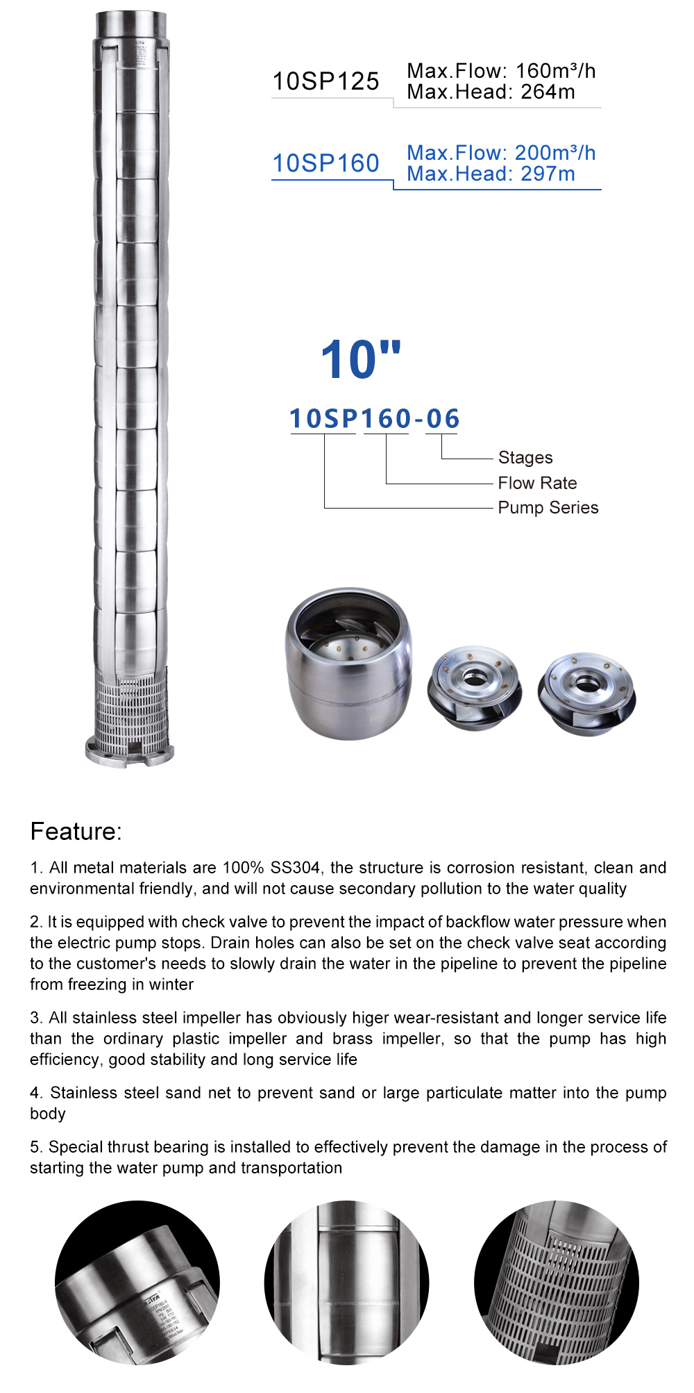 Prisador de torque da bomba submersível