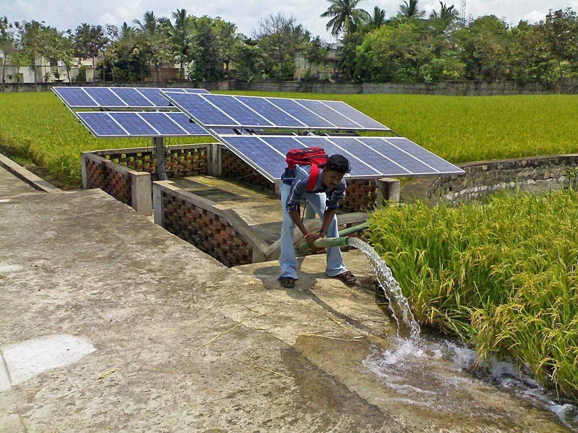 bomba de água de irrigação solar