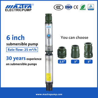 Bomba submersível de 6 polegadas Mastra marca R150-FS AC bomba de poço Comprar Bomba de água solar