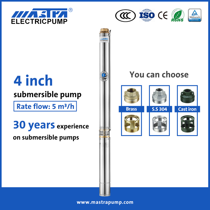 Bomba de água submersível de 4 polegadas Mastra R95-BF empresa de bomba de poço submersível