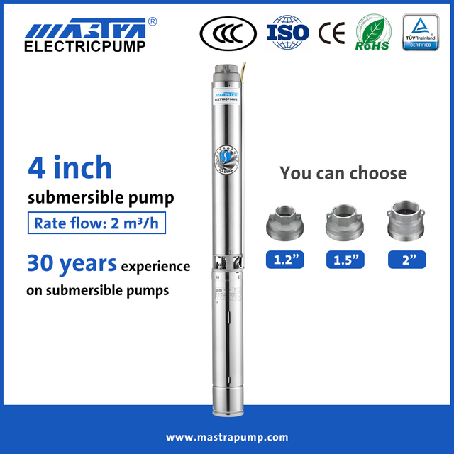 MASTRA 4 polegadas de profundidade Bomba de água submersível R95-ST2 1 HP Franklin Submersible Pump